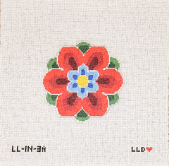 Geometric Flower Insert Red/Blue