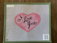 I Love You heart with stitch guide