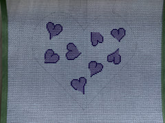 Purple heart pillow