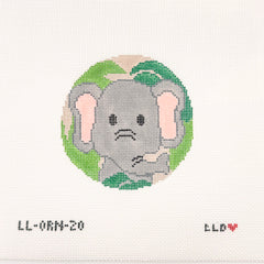 Elephant Ornament Round