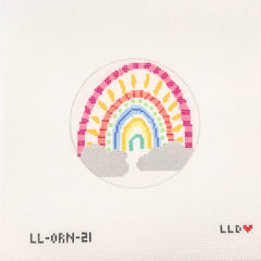 Rainbow Glittery Round