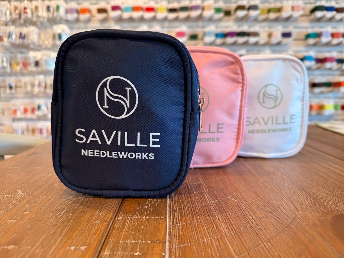 Saville logo SMALL zipper bag
