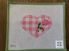 Gingham Heart with stitch guide