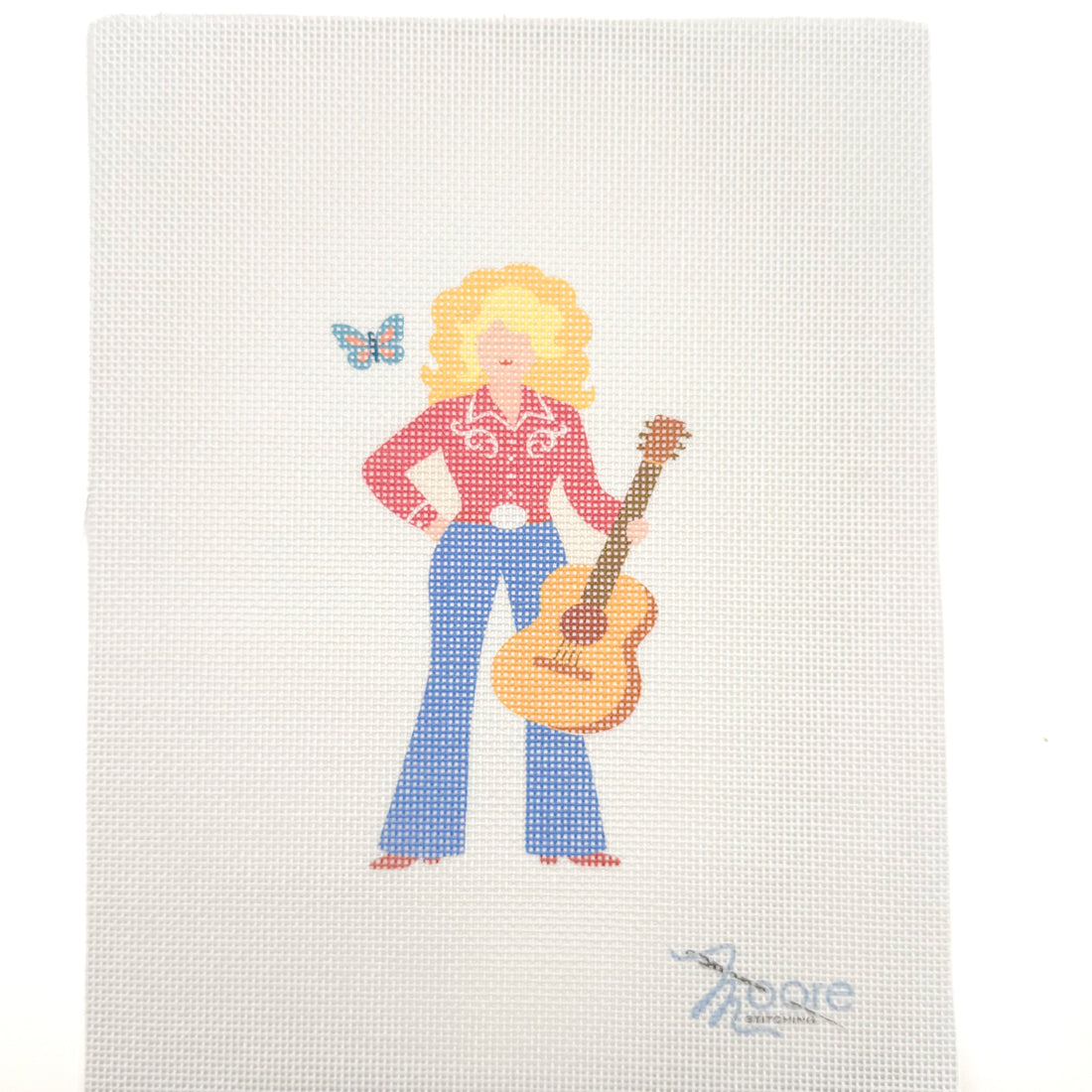 Dolly needlepoint canvas by Moore Stitching, 19 mesh

Approx 3" x 5"