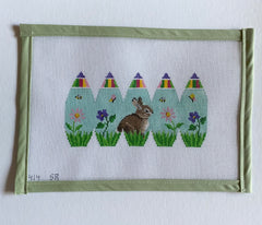 Bunny in Flowers, 3D Egg Stand Up