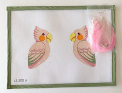 3D Clip on bird, Pink Coctatoo