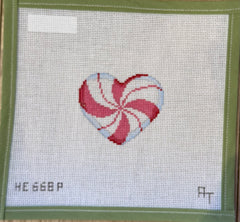 Peppermint swirl heart