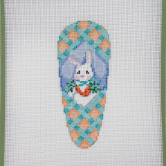 Aqua Lattice Bunny with Carrots, Carrot