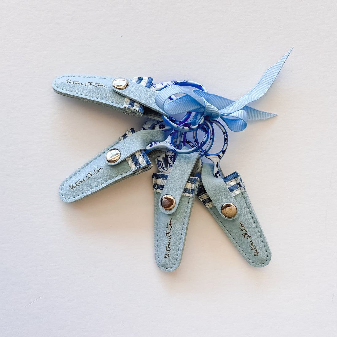 Blue Gingham Scissors