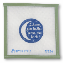 I Love You to the Moon with stitch guide