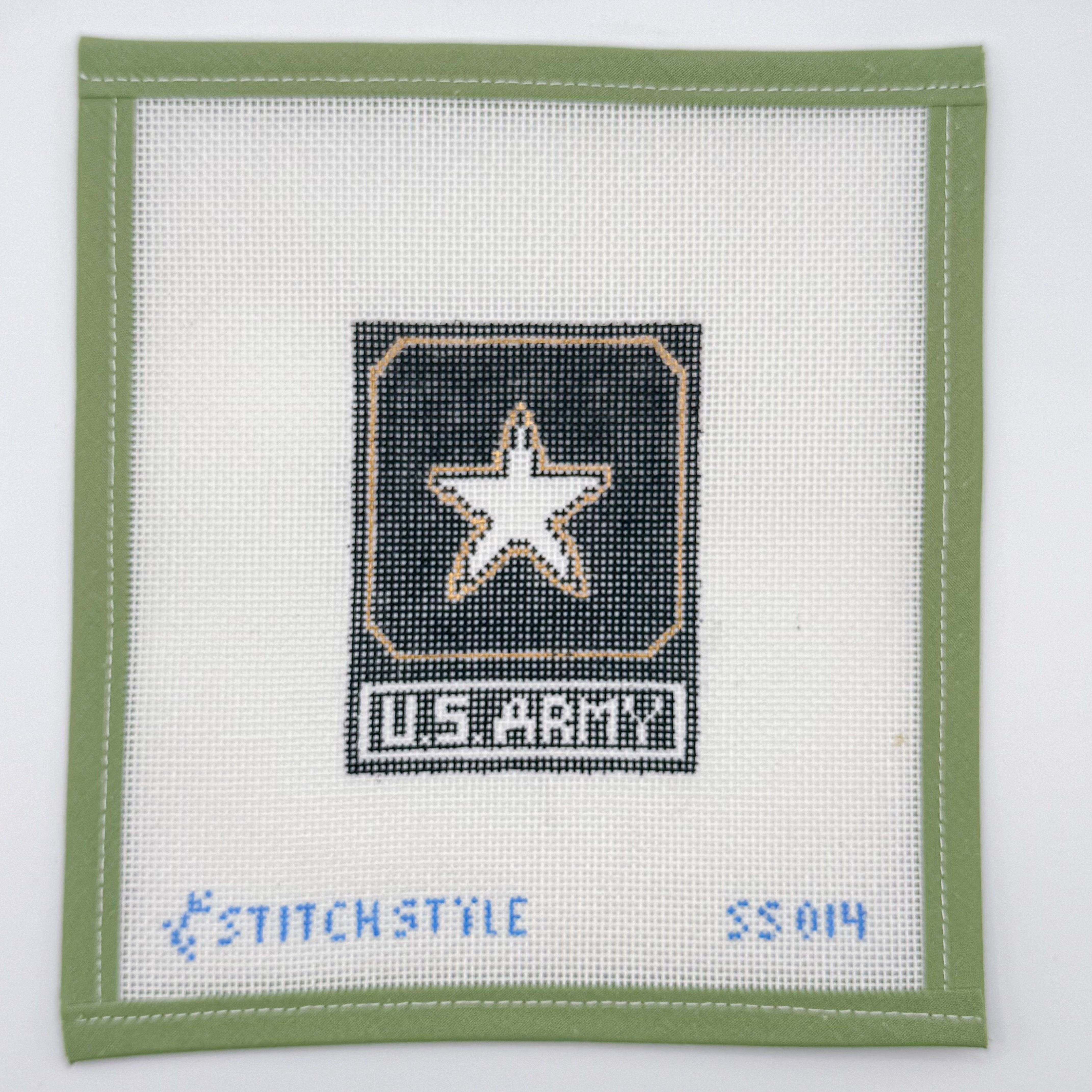 US Army Logo with stitch guide