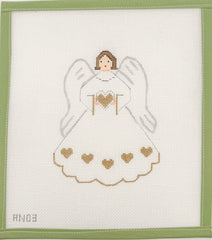 Angel with Heart, with Stitch Guide
